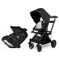 CosmoBaby Stroll & Ride Travel System in stroller configuration with infant car seat